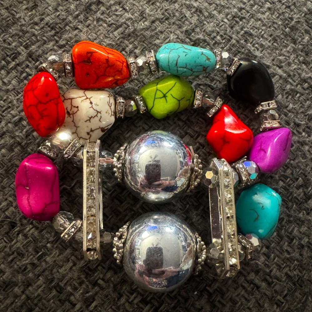 Colorful, chunky bracelet